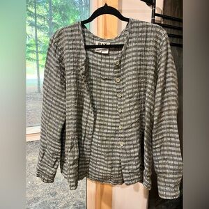 Flax Plaid Linen Shirt